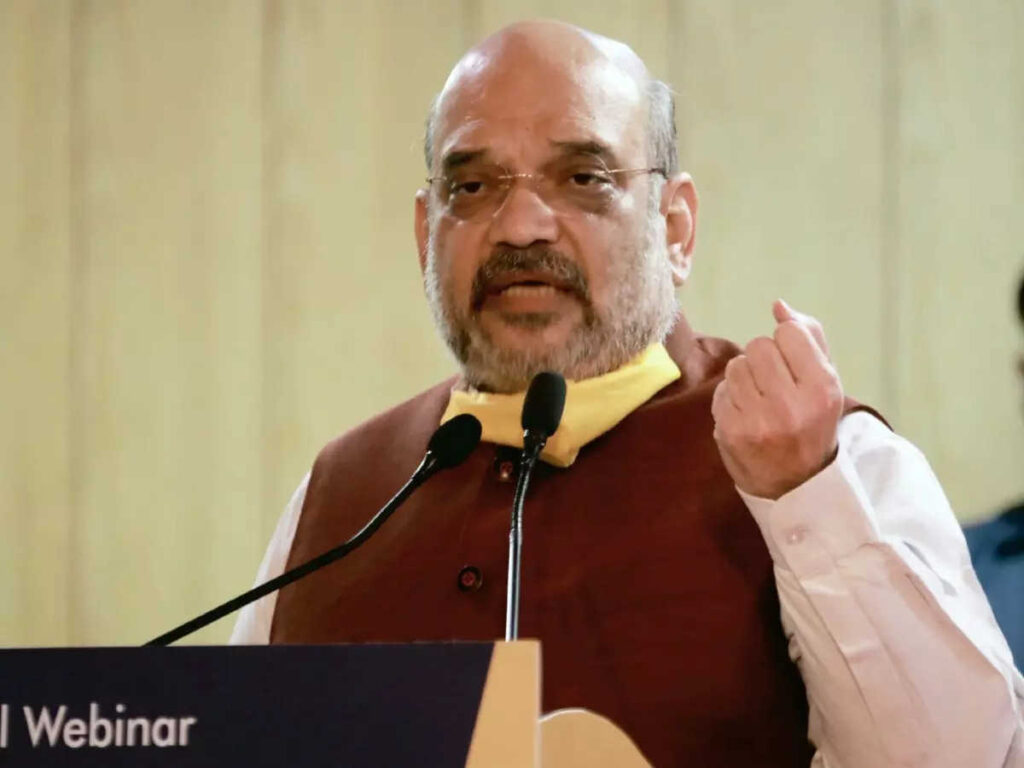 Home minister Amit Shah greets people on Onam