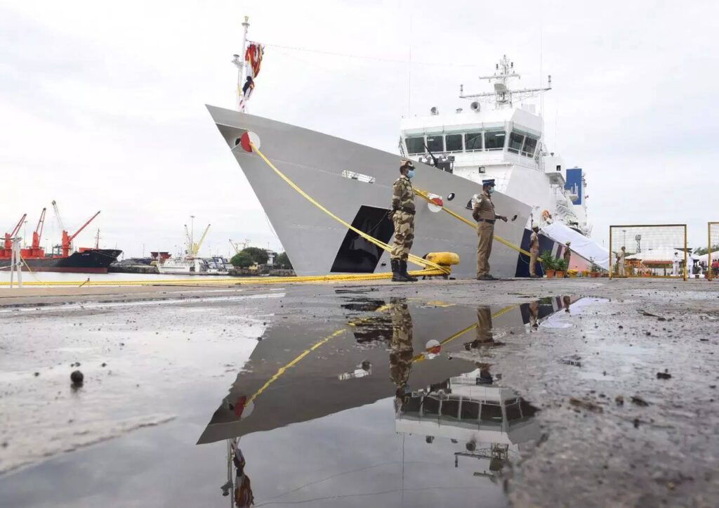 Indian Coast Guard offshore patrol vessel Vigraha commissioned in Chennai