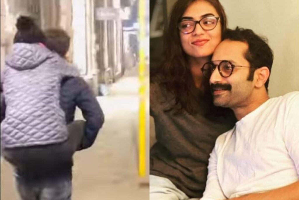 Fahadh Faasil Gives Nazriya Nazim a Piggyback Ride in Adorable Video Shared on Their Anniversary