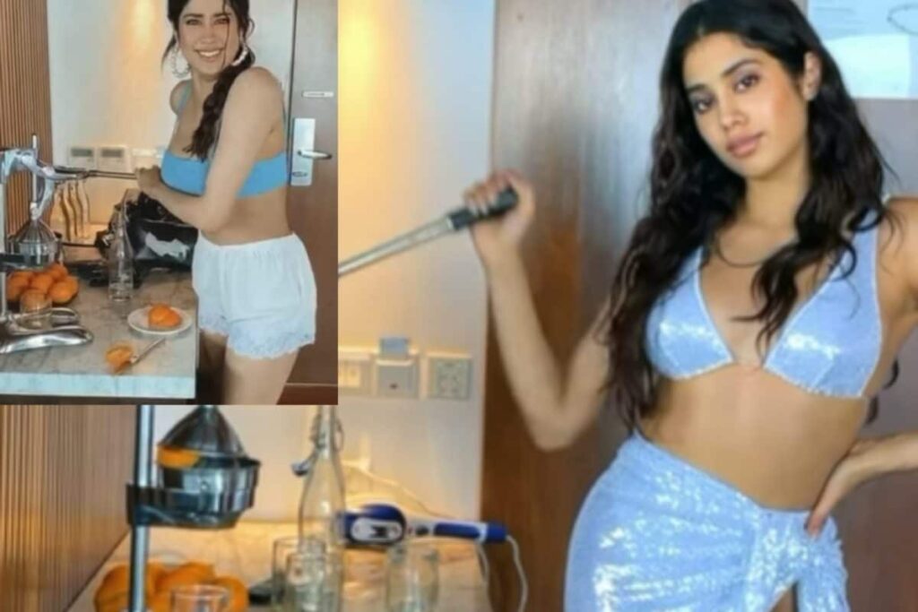 Janhvi Kapoor Dresses Up in Bikini Top to Make Freshly Squeezed Orange Juice in This ROFL Video