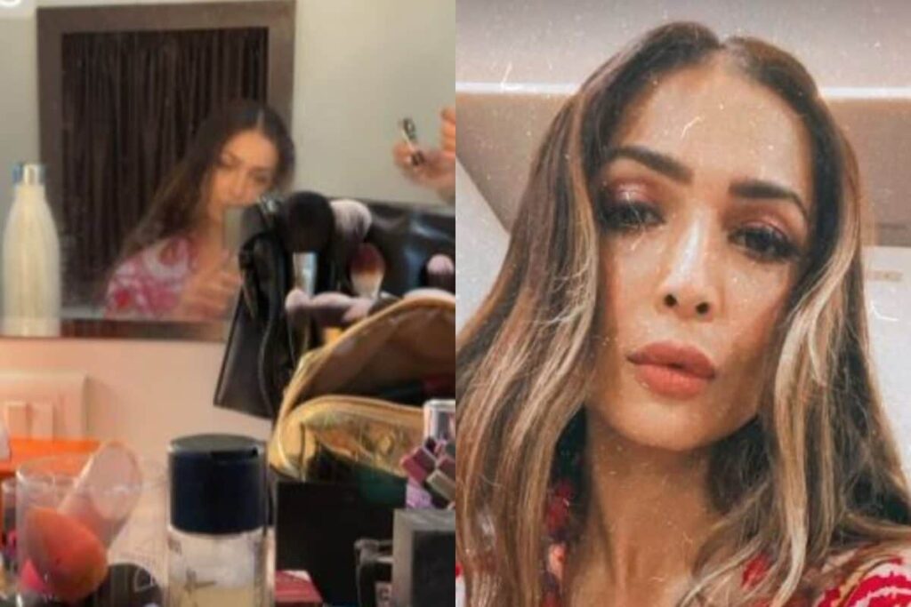 Malaika Arora Shares Selfie From Her Makeup Room, Reveals When She Goes to Sleep