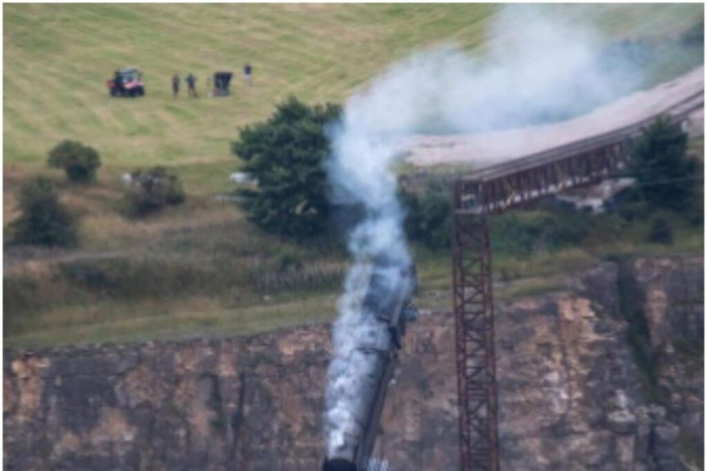 Watch: Tom Cruise Starrer Mission Impossible 7 BTS Clip Shows Train Crashing off a Cliff