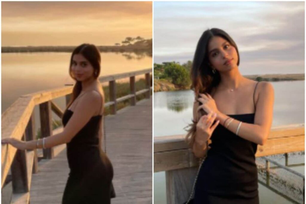 Suhana Khan Looks Stunning in Her Black Dress in Golden Hour Pics