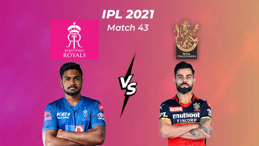 IPL 2021 Live Cricket Score: Rajasthan Royals vs Royal Challengers Bangalore