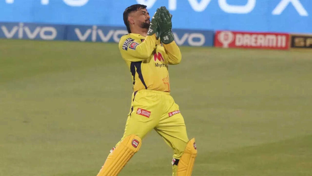 Dhoni completes 100 IPL catches for CSK as wicket-keeper