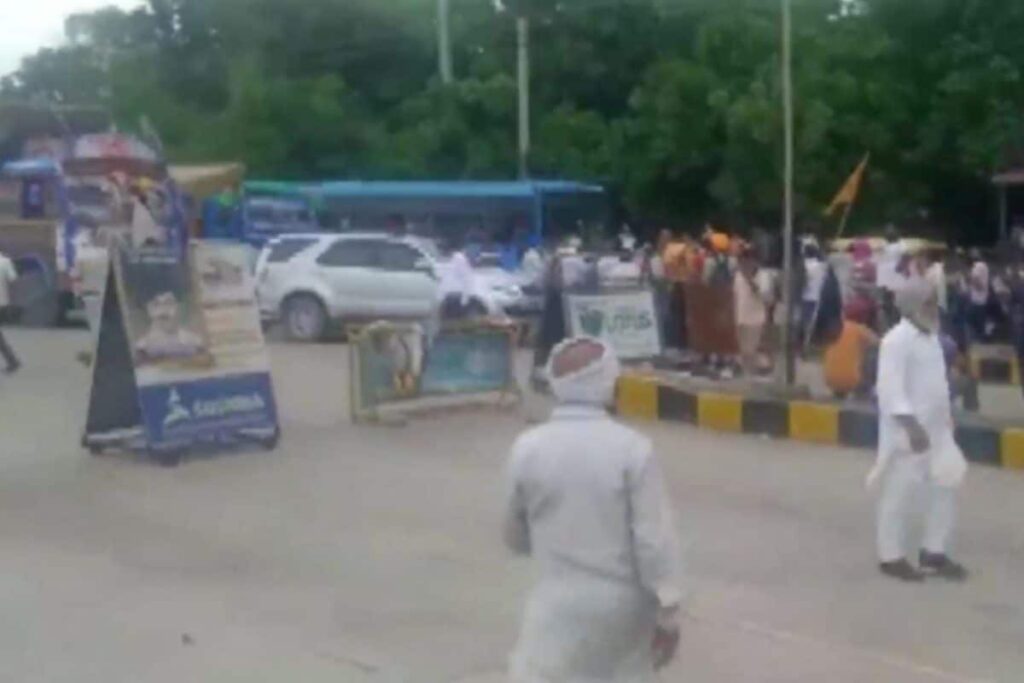 Police Use Water Canon to Disperse SAD (Sanyukt) Activists in Chandigarh