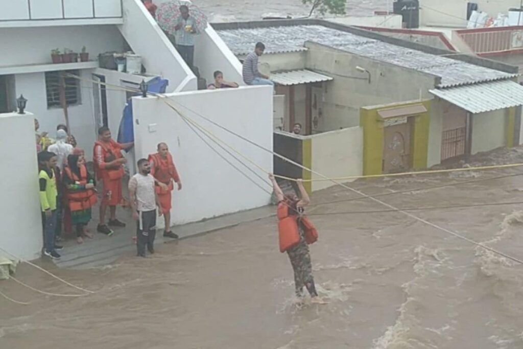 Guj: After Heavy Rains in Saurashtra, Several Villages Marooned, Over 150 Roads Including Highways Blocked