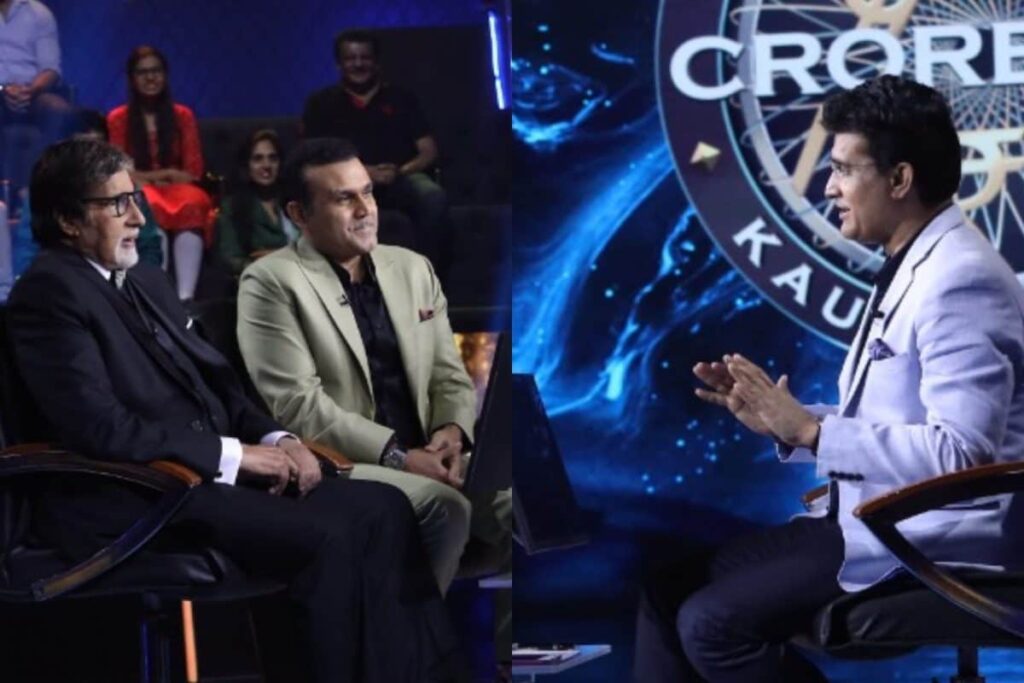 KBC 13: Virender Sehwag Has Epic Reaction As Sourav Ganguly Takes Over Amitabh Bachchan's Seat