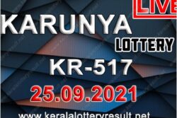 Kerala Karunya KR-517 Lottery Result 2021 Live Updates: Check Winning Numbers for September 25