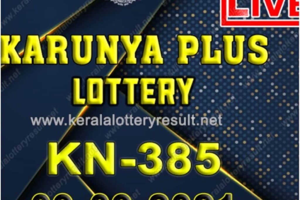 Kerala Karunya Plus KN-385 Lottery Result 2021 Live Updates: Check Winning Numbers for September 9