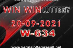 Kerala Win Win W-634 Lottery Result 2021 Live Updates: Check Winning Numbers for September 20