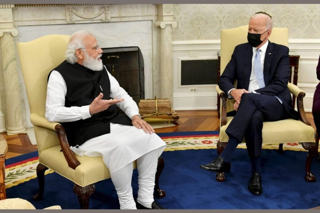 Modi in US: Which Language Did PM Speak in While Talking to US President Joe Biden?