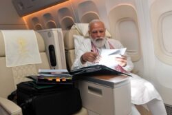 How PM Modi Spent Time on His Long Flight to the US