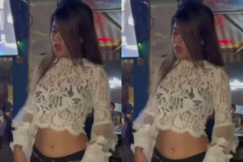 Nia Sharma in White Lace Top and Black Shorts Dances to 'Do Ghoot'