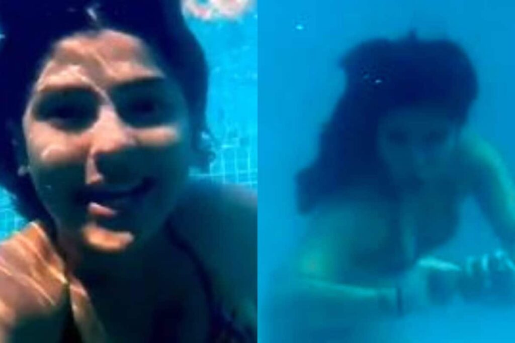 TMKOC Fame Nidhi Bhanushali's Underwater Dance Video in Bikini Goes Viral