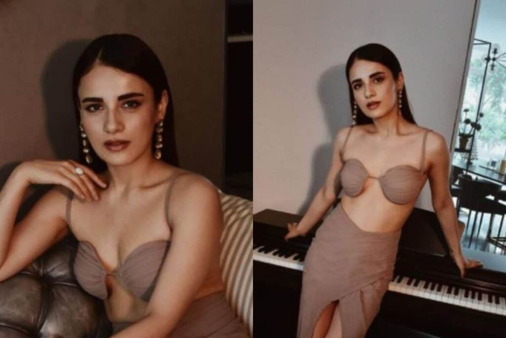 Radhika Madan Sets the Internet on Fire in Nude Bralette and Draped Skirt, See Photos