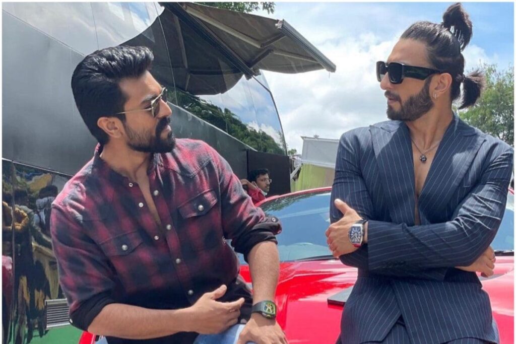 At SVC 50 Launch, Ranveer Singh and Ram Charan Bond Over Rs 4 Crore Ferrari Car