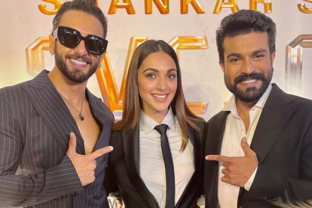 Ram Charan, Kiara Advani Pose in Suits in SVC 50 Poster; Ranveer Singh, Chiranjeevi Attend Film Launch