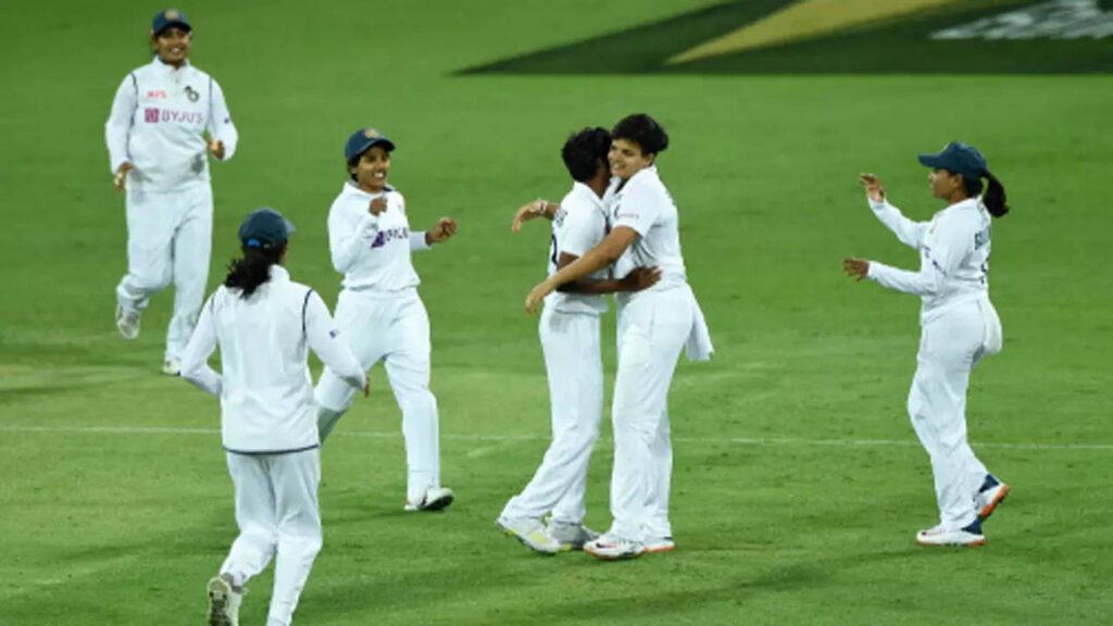 Pink Ball Test: India women leave Australia at 143/4 at stumps on Day 3