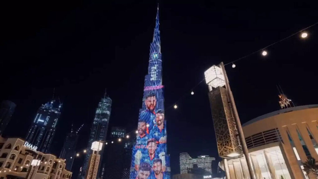 T20 WC: Team India's new jersey displayed at Burj Khalifa