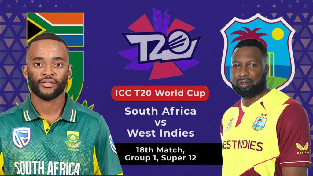 T20 WC Live Score: South Africa vs West Indies