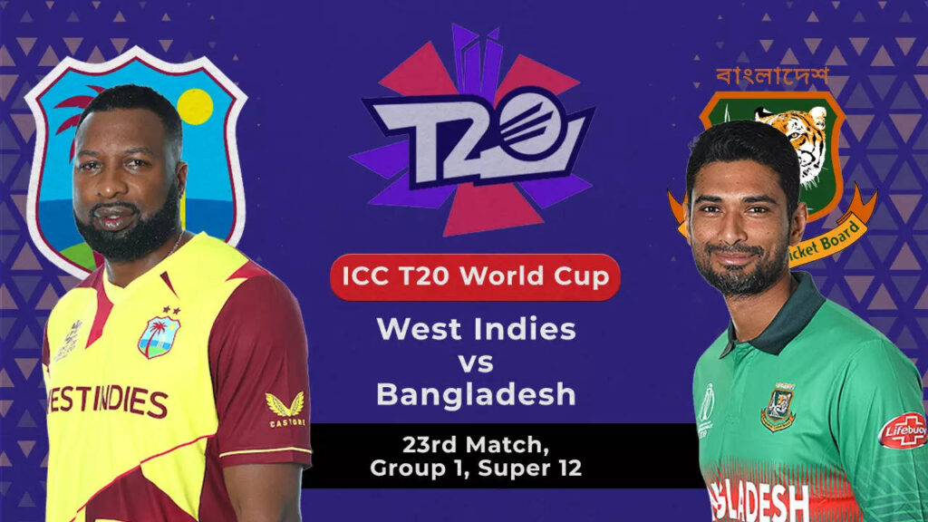 T20 World Cup Live Score: West Indies vs Bangladesh