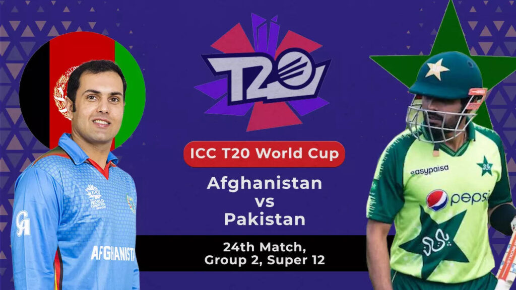 T20 World Cup Live Score: Afghanistan vs Pakistan