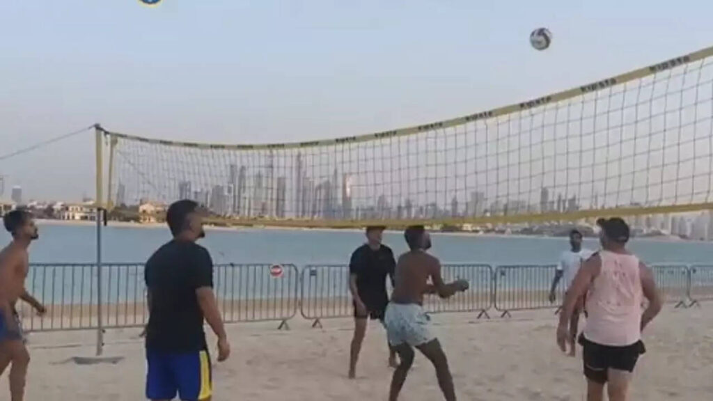 T20 World Cup: Team India 'unwinds' day off with beach volleyball