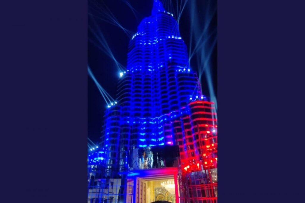 Kolkata's Iconic Burj Khalifa Durga Puja Pandal Halts Laser Show - Here's Why