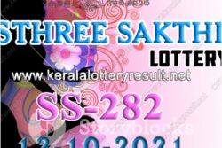 Kerala Sthree Sakthi SS-282 Lottery Result 2021 Live Updates: Check Winning Numbers for October 12