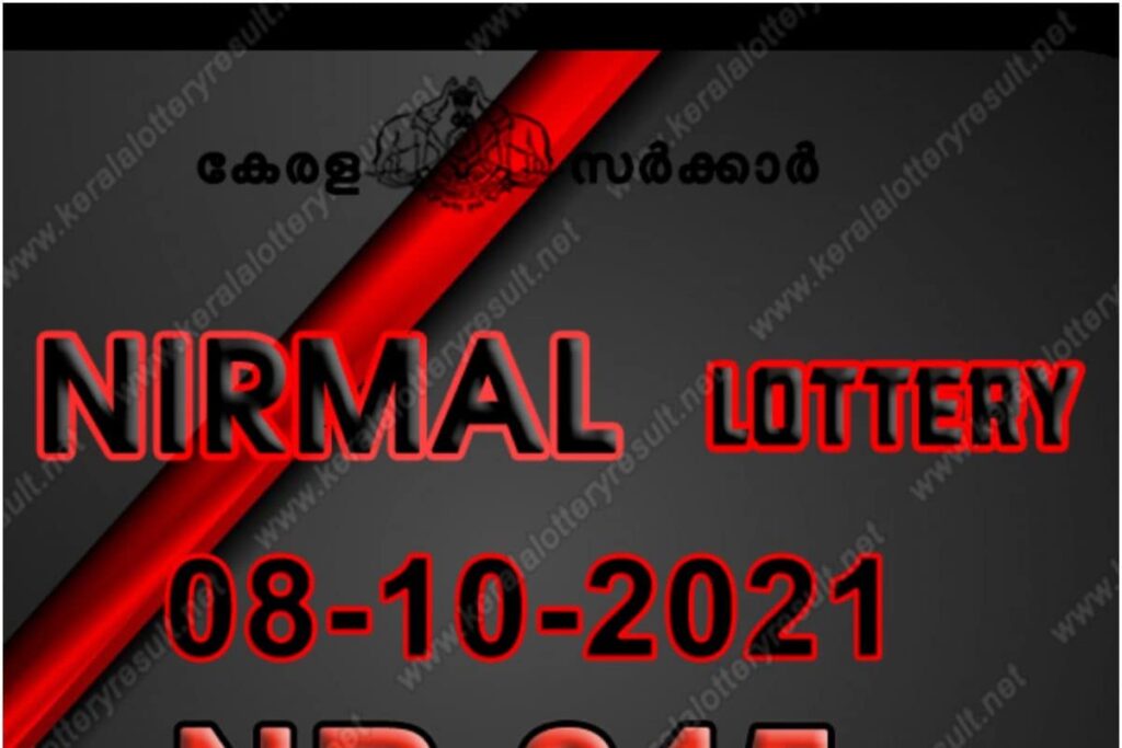 Kerala Nirmal NR-245 Lottery Result 2021 Live Updates: Check Winning Numbers for October 8