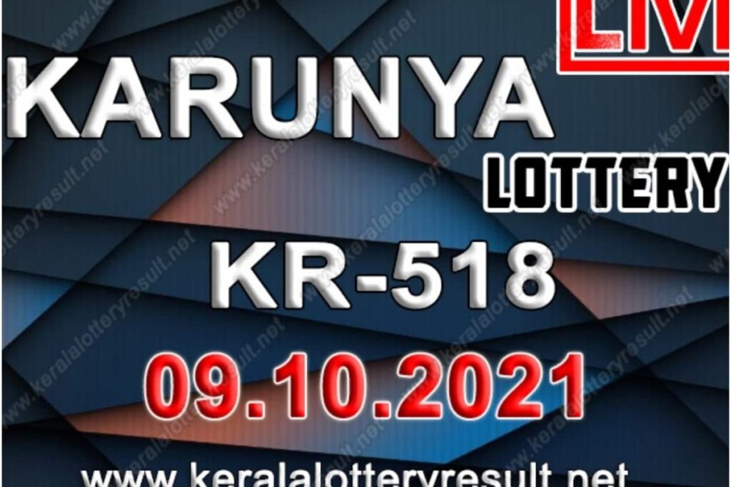 Kerala Karunya KR-518 Lottery Result 2021 Live Updates: Check Winning Numbers for October 9