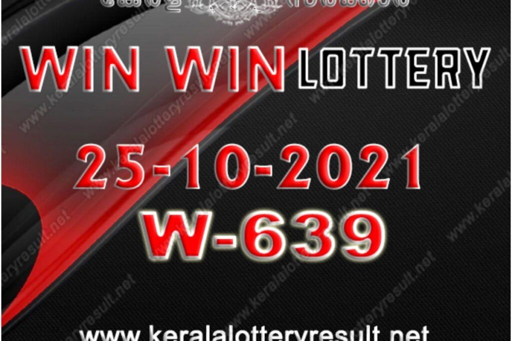 Kerala Win Win W-639 Lottery Result 2021 Live Updates: Check Winning Numbers for October 25