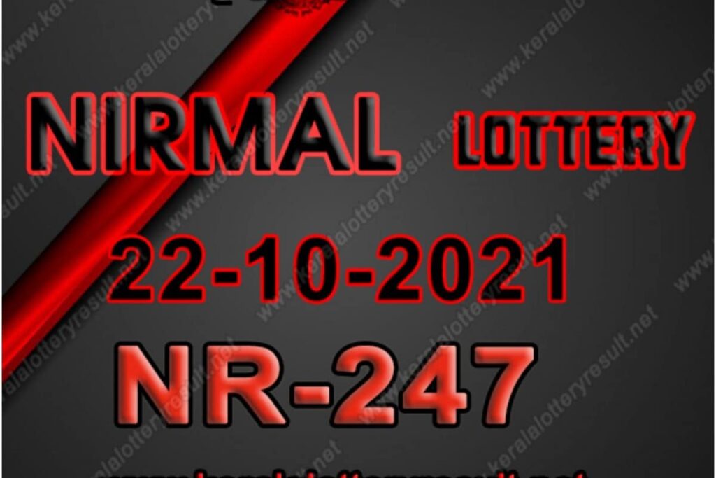 Kerala Nirmal NR-247 Lottery Result 2021 Live Updates: Check Winning Numbers for October 22