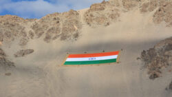 Gandhi Jayanti: World's largest ‘Khadi national flag’ installed in Leh