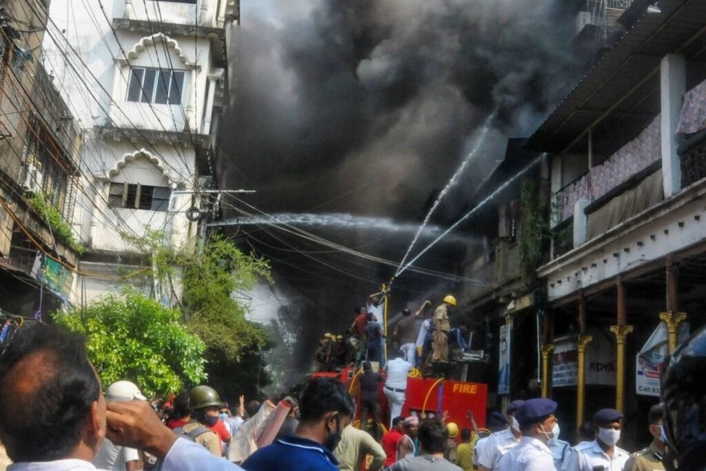 Fire in Kolkata Building Rages on for Over Nine Hours, No Casualty Reported