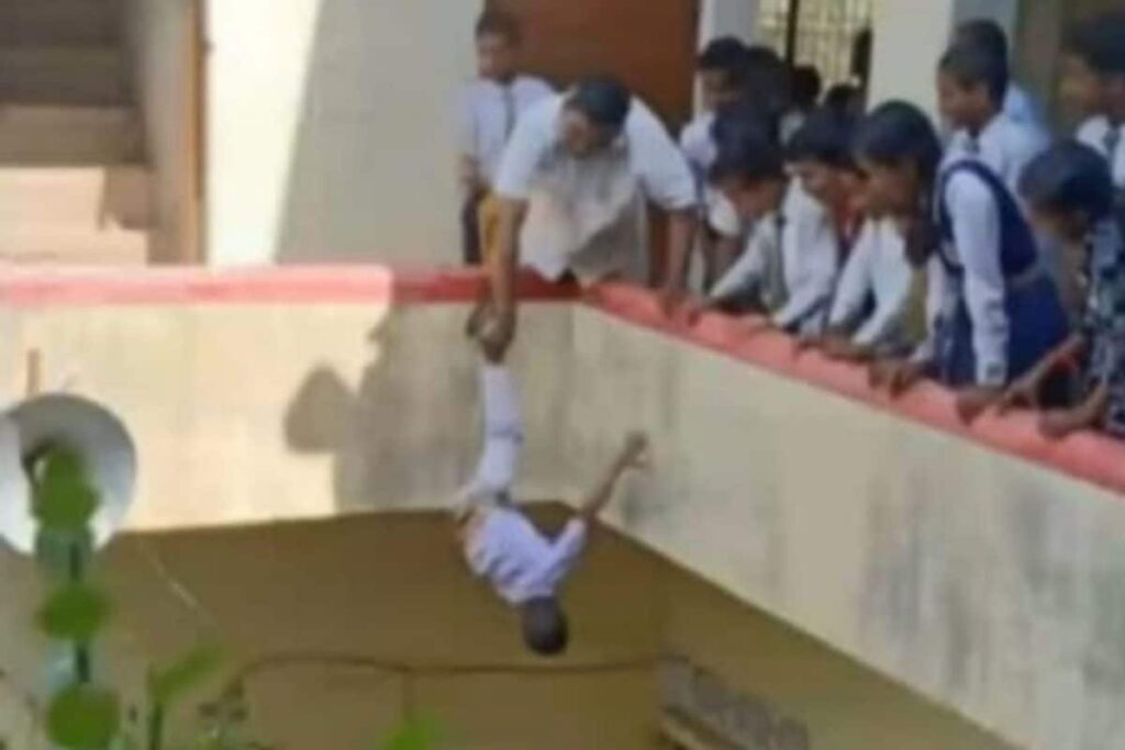 UP: School Principal Arrested for Dangling Child Upside Down from First Floor of Building