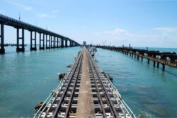 IN PICS | Ashwini Vaishnaw Shares Visuals of 'New and Improved' Pamban Bridge in Rameswaram