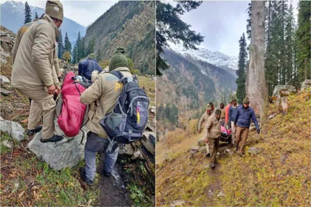 ITBP Retrieves Bodies of 3 Trekkers Buried in Snow in Himachal's Kannur