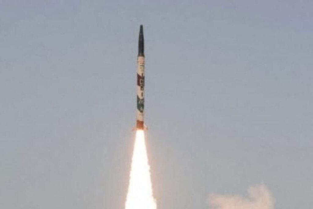 India Successfully Test-fires Agni-5 Ballistic Missile With 5,000-km Range off Odisha Coast