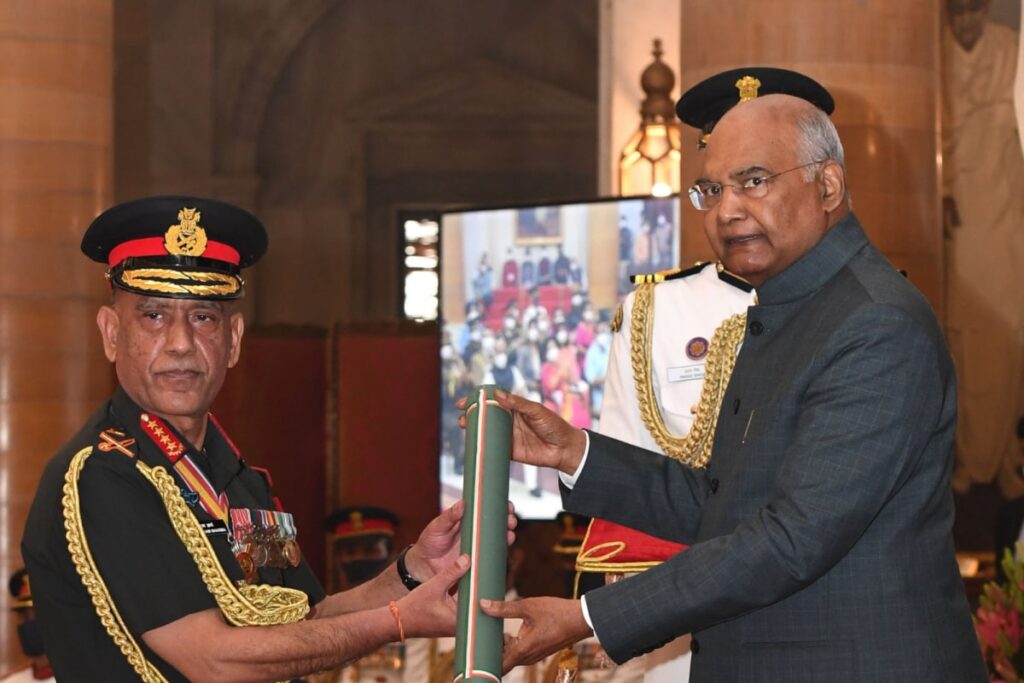 President Confers Honorary Rank of 'General of the Indian Army' to Nepal Army Chief