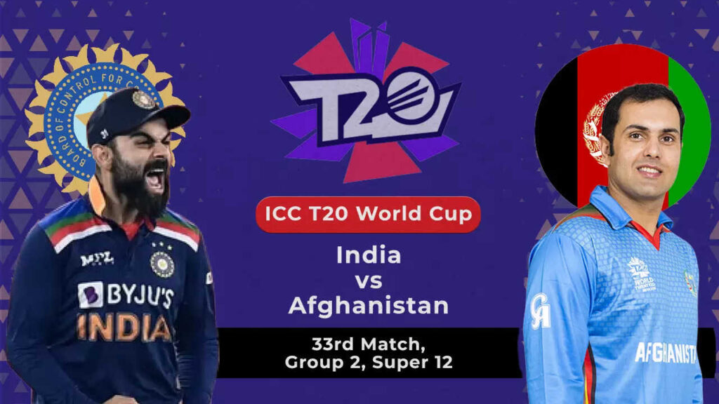 T20 World Cup 2021 Live Score: India vs Afghanistan