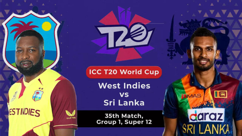 T20 World Cup Live Score: West Indies vs Sri Lanka