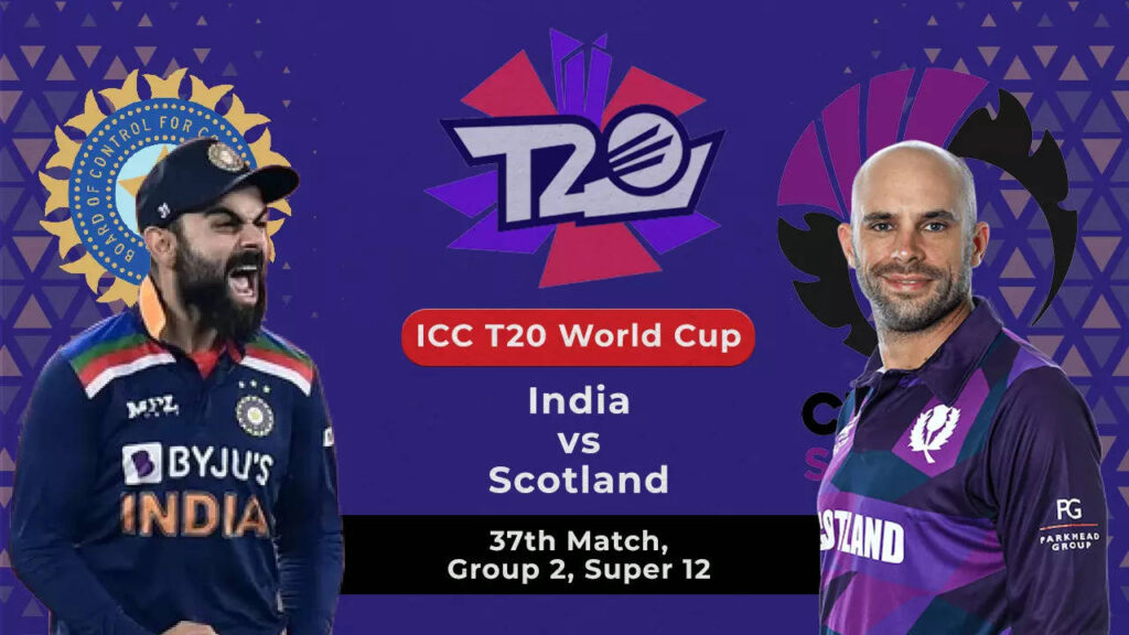 T20 World Cup 2021 Live Score: India vs Scotland