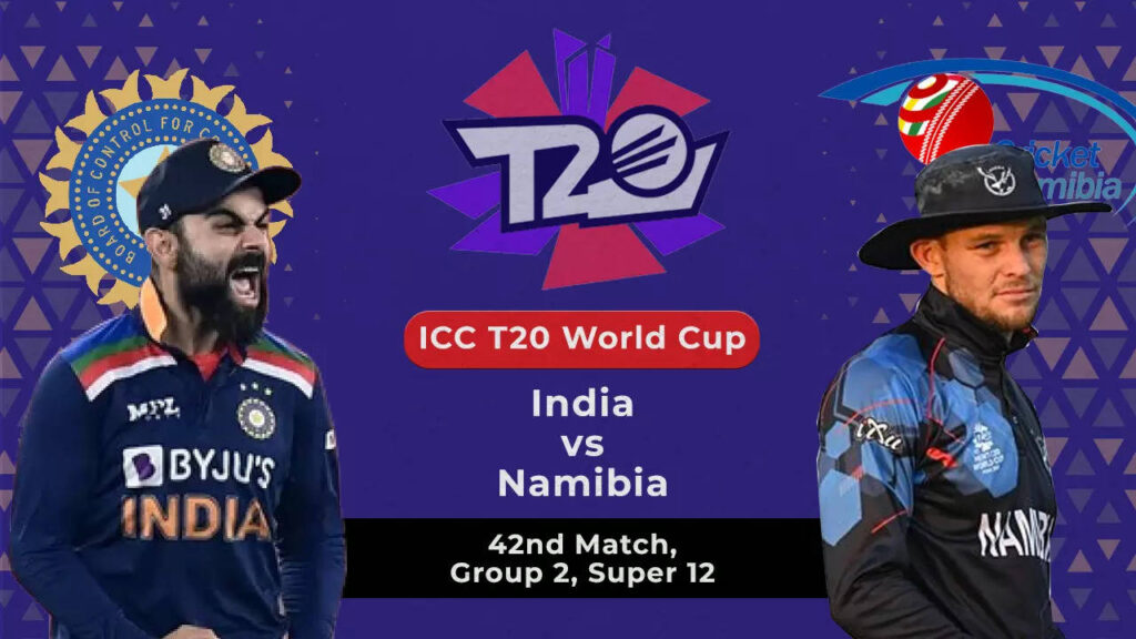 T20 World Cup 2021 Live Score: India vs Namibia