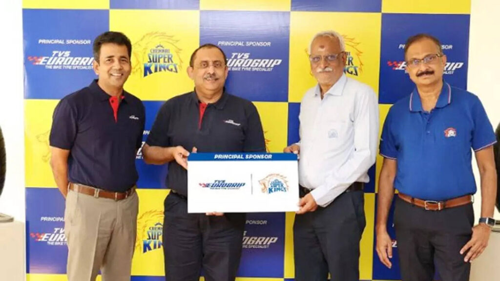 TVS Eurogrip becomes principal sponsor of Chennai Super Kings