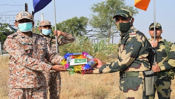 Border Security Force, Pakistan Rangers exchange sweets and Diwali wishes