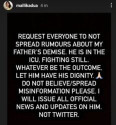 Veteran journalist Vinod Dua in ICU; daughter Mallika Dua requests people to stop spreading fake news