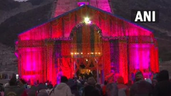 Ahead of PM Modi’s visit, Kedarnath temple decorated with colourful lights [Pics]