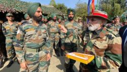 Every year since 2014: In pics, PM Modi celebrates Diwali with jawans